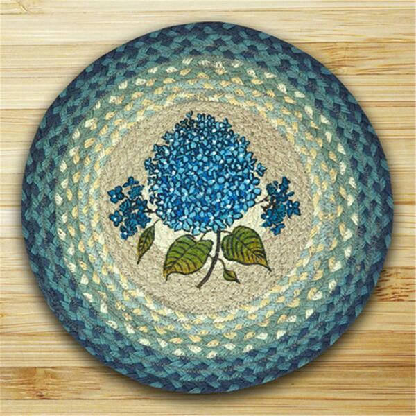 Capitol Earth Rugs Round Chair Pad- Blue Hydrangea 49-CH362BH